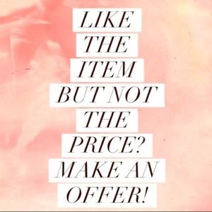 Always willing to negotiate all items!:)